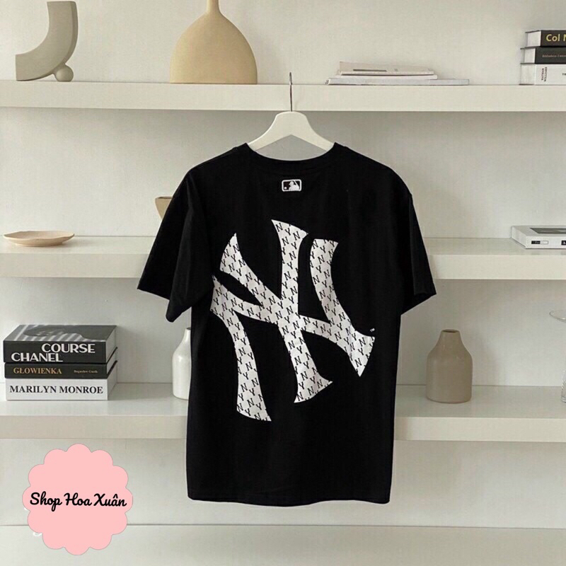 Áo thun mlb form unisex form rộng thoải mái, áo phông nam nữ full tag, túi, chất cotton siêu đẹp