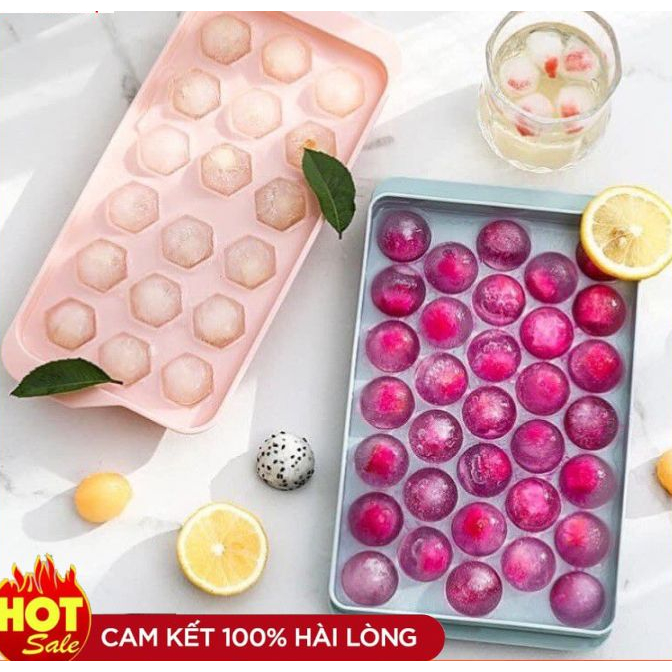 Khay làm đá bi tròn lớn 15 viên Việt Nhật 6979