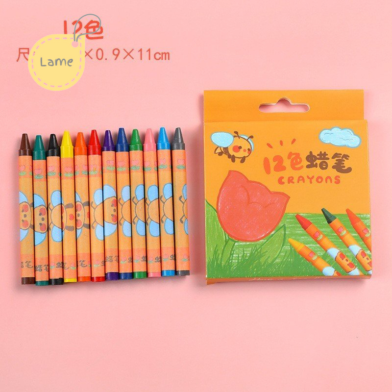Hộp bút sáp 8/12/24 màu dầu pastel LAME STORE