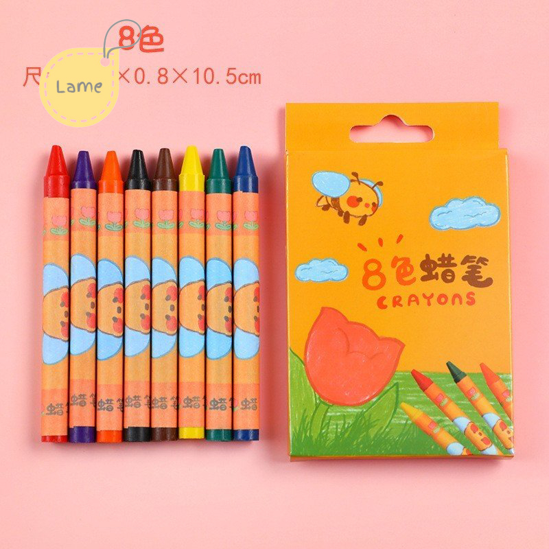 Hộp bút sáp 8/12/24 màu dầu pastel LAME STORE