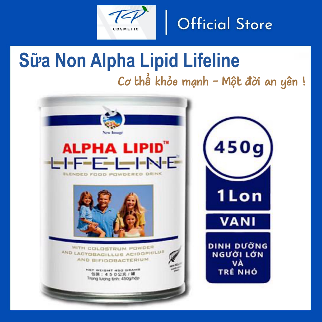 [Freeship Xtra] Sữa Non Alpha Lipid Lifeline 450g Của New Zealand: Tăng sức đề kháng, hỗ trợ các vấn đề về sức khỏe