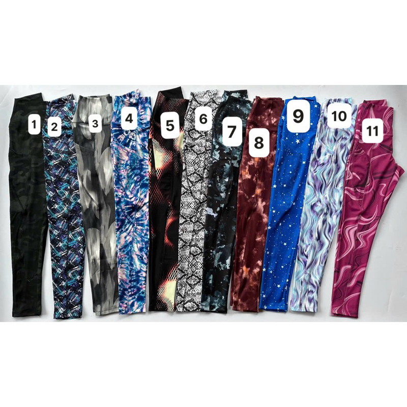 Legging dài hoạ tiết tập gym yoga bigsize chất thun poly co dãn 4 chiều