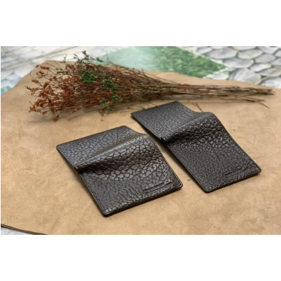 Ví nam da bò vân voi 3 lớp (Ngang/đứng)