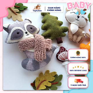 Thú rời, thú cầm tay  Handmade Toptutoe - Đồ chơi cho trẻ sơ sinh & trẻ nhỏ treo cũi, nôi xe đẩy
