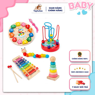 Đồ chơi gỗ thông minh cho bé phát triển tư duy toptutoe đồ chơi montessori an toàn cho bé
