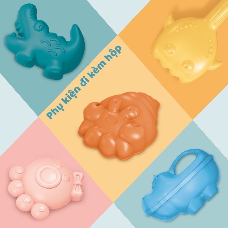 Vali kéo đồ chơi bé trai bé gái đi biển xúc cát nghịch nước, nhà tắm valy mới hot hè 2023