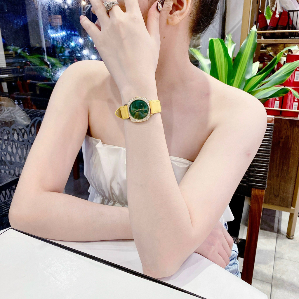 Đồng hồ nữ R0LEX RL12039 , Size 30mm, dây da, Full box, Luxury Diamond Watch