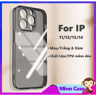 Ốp điện thoại iphone mềm dẻo trong suốt cho ip 14 13 11 Pro MAX 14 Plus 12 Pro MAX MinnCase