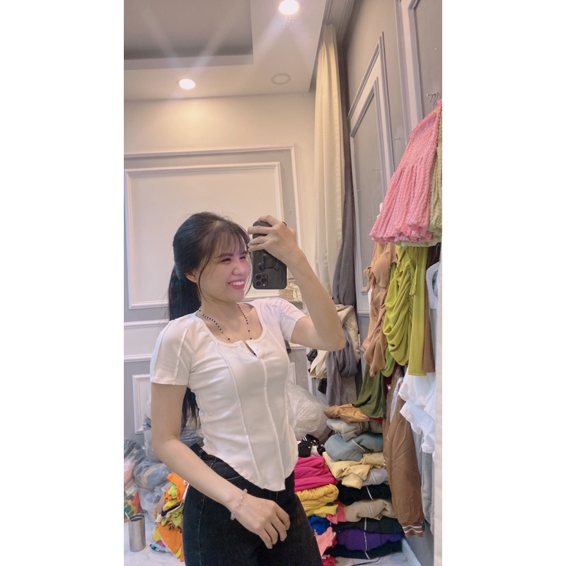 Áo Vạc Bầu Chạy Gân Chất Borip Không Xù