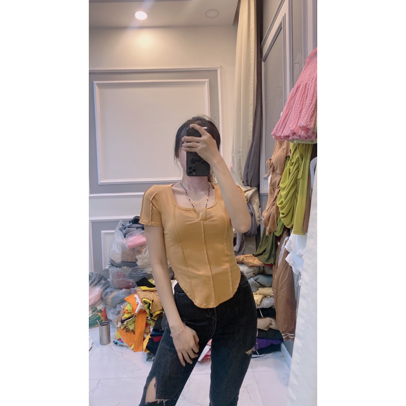 Áo Vạc Bầu Chạy Gân Chất Borip Không Xù