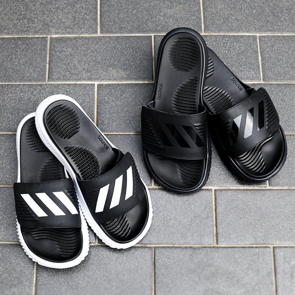 Dép alphabounce đen trắng (auth)