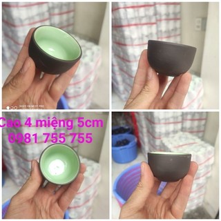 Chén Lòng Xanh đất nung Bát Tràng_Ly uống trà