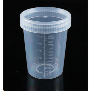 Cốc nhựa đựng mẫu có nắp 120ml, 250ml