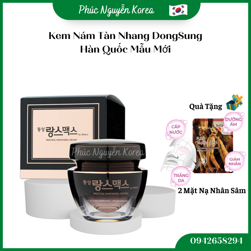 Kem Nám Tàn Nhang, Trắng Da Dongsung Hàn Quốc Hộp 50g