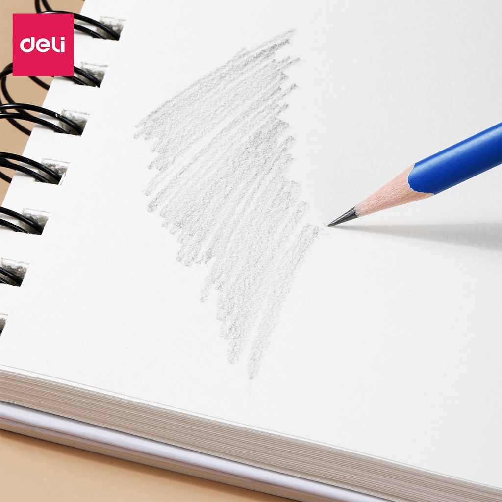 Sổ Tay Vẽ Phác Thảo 160gsm 120 Trang Finenolo Deli - Sketchbook Giấy Trơn Gáy Xoắn Ngang Và Dọc vẽ ký họa