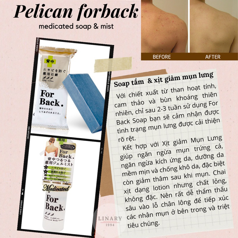 Xà Phòng For Back Nhật Giảm Mụn Lưng