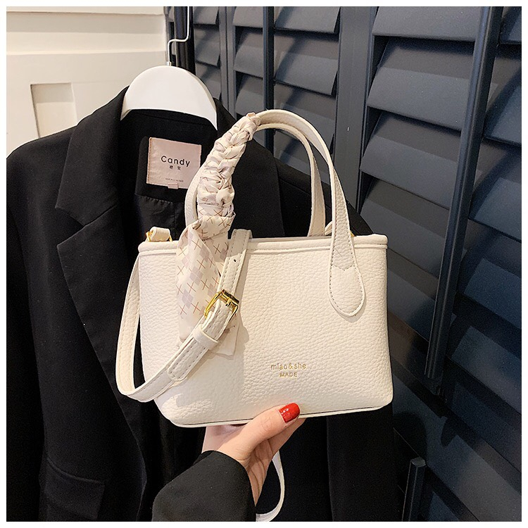 Túi quai xách da nữ, túi tiểu thư tặng kèm khăn lụa siêu đẹp SL86