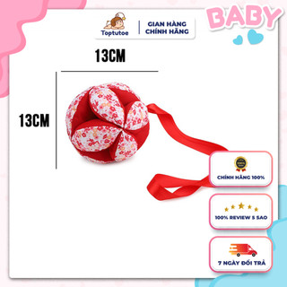 Bóng múi montessori - bóng vải luyện chân kèm chuông nhỏ - treo kệ chữ a, treo nôi - đồ chơi an toàn cho bé 0-12 tháng