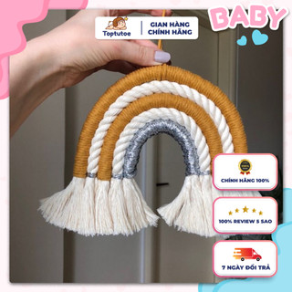 Cầu vồng trang trí phòng cho bé – cầu vồng macrame