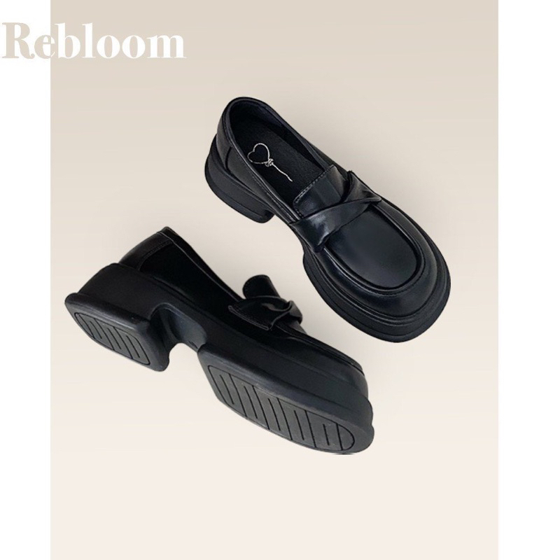 LOAFER XOẮN NƠ ĐẾ CAO 5cm dễ mang - tôn dáng dành cho nữ