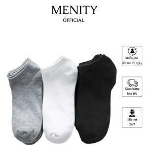 Đôi vớ cổ ngắn trơn menity cao cấp