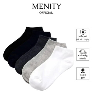 Đôi vớ (tất) cổ ngắn trơn MENITY cao cấp