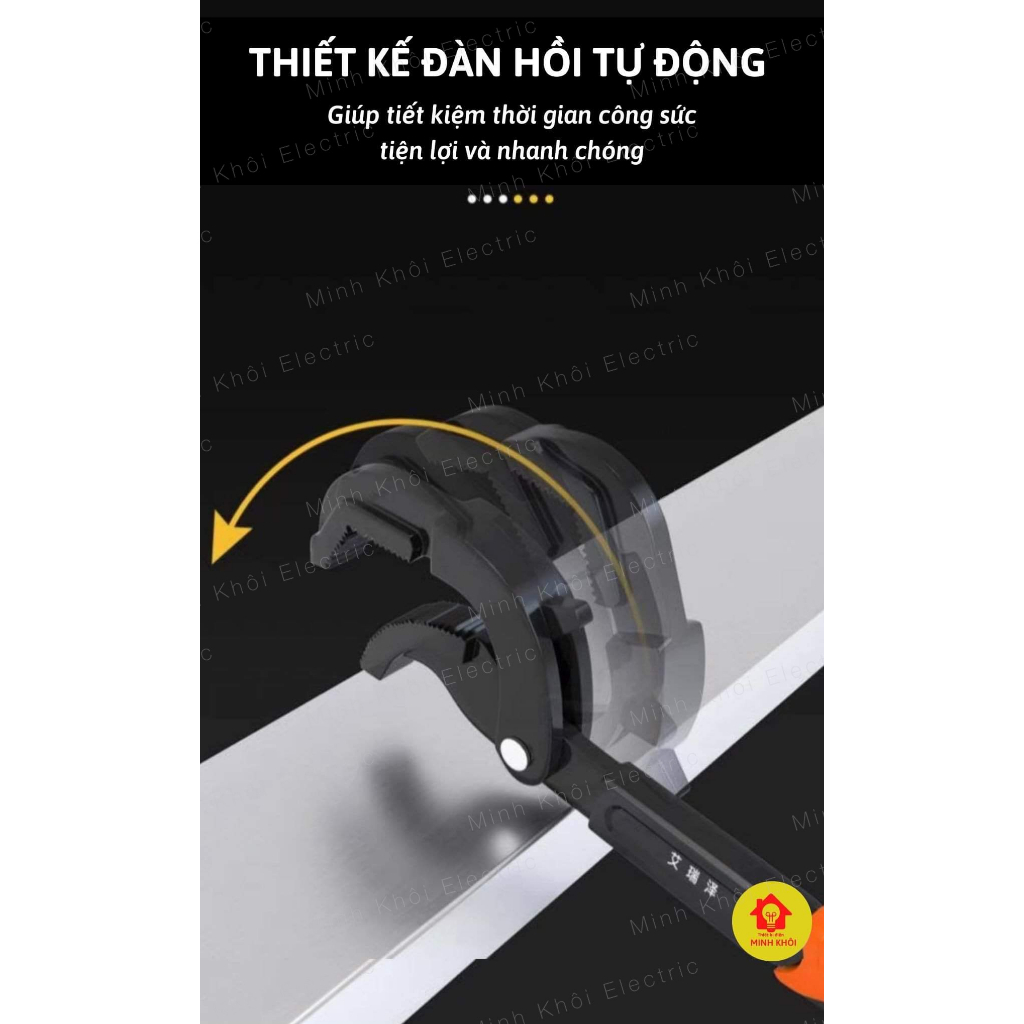 Bộ 2 Cờ Lê Đa Năng Thông Minh, mổ lếch cờ lê sữa chữa nhà cửa, siết vặn giữ vặn ống ren