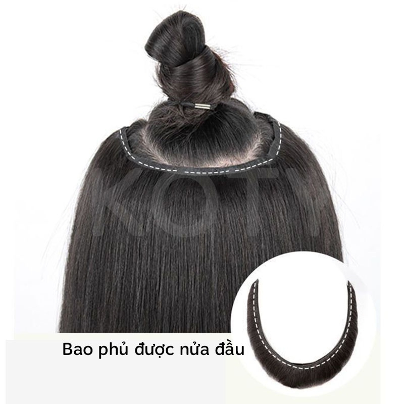 Tóc kẹp thẳng omber xám khói cute