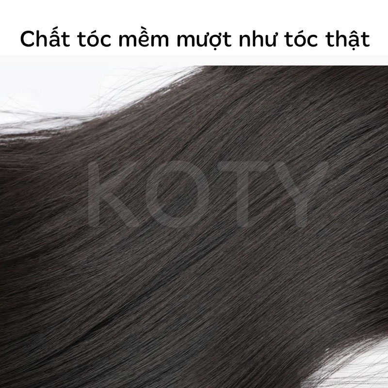 Tóc kẹp thẳng omber xám khói cute