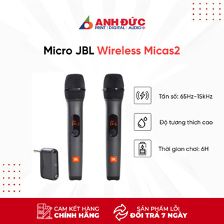 Micro Không Dây JBL Wireless Micas 2 (Micas2) - Hàng Chính Hãng