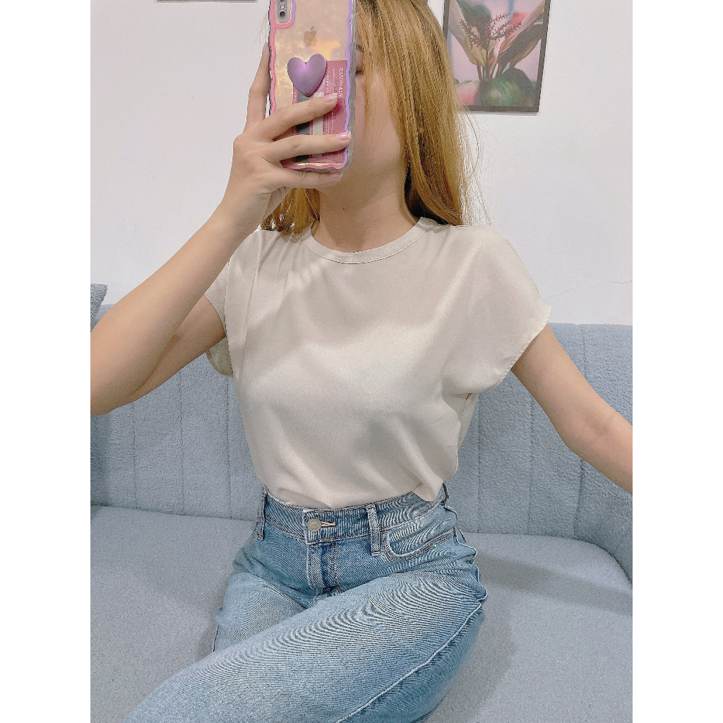 ÁO THUN LỤA FORM RỘNG