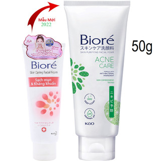 Sữa rửa mặt Biore Sạch mụn & Kháng khuẩn 50G VÀ 100G
