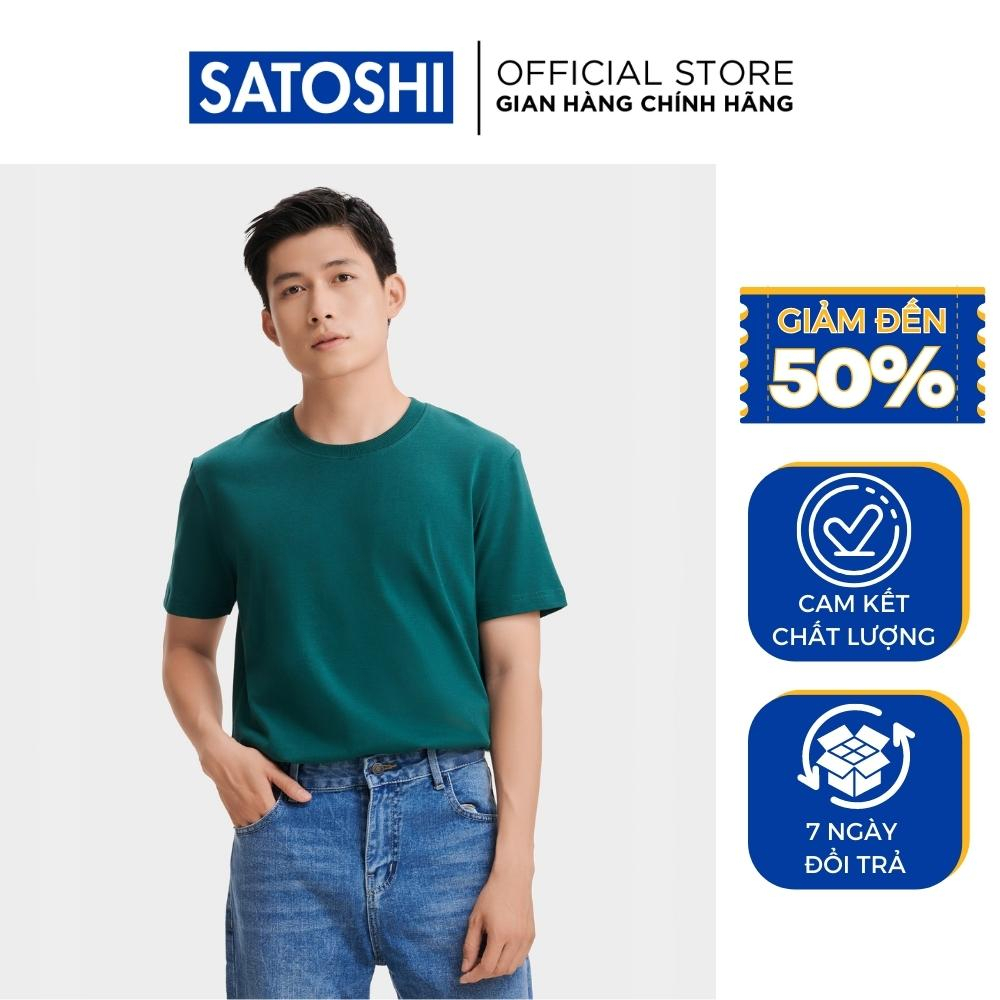 | Satoshi | Áo thun nam SATS96 cổ bo zip chất thun single 270GSM 4 màu trẻ trung
