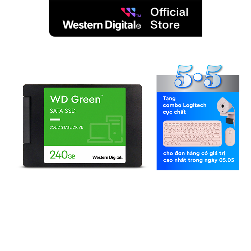 Ổ Cứng SSD Western Digital WD GREEN Sata III 240GB - WDS240G3G0A