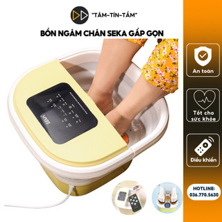 Bồn ngâm chân massage gấp gọn sk-195 con lăn tự động làm nóng và giữ ấm nước