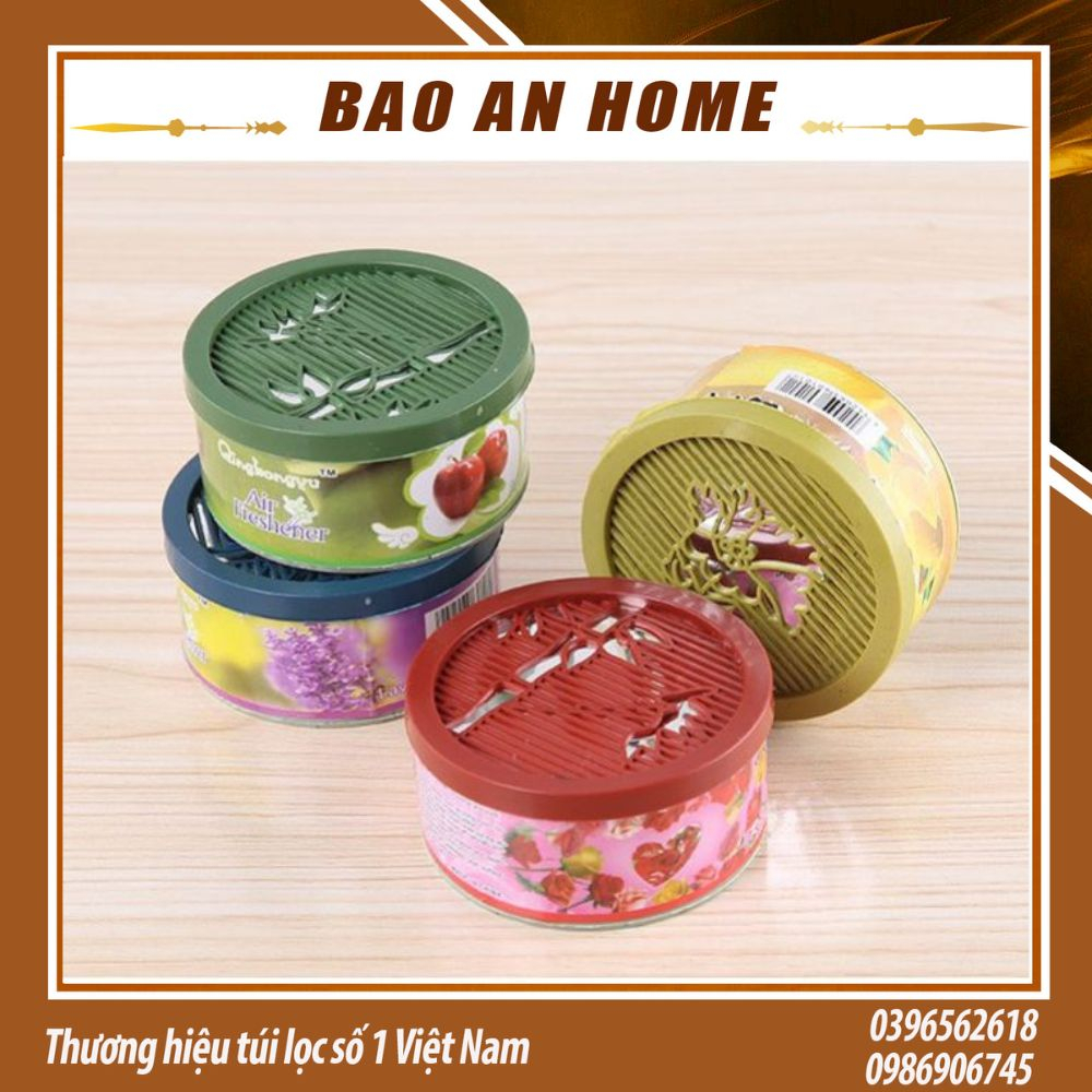 Hộp Sáp Thơm Dáng Tròn Để Nhà Vệ Sinh, Phòng Ngủ, Nhà Tắm - Sáp Tự Nhiên Khử Mùi Hôi Để Tủ Quần Áo, Ô Tô