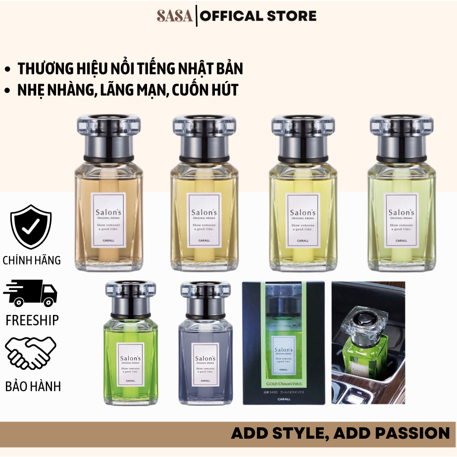 Nước hoa ô tô, xe hơi Salon's Amore cao cấp, Carall Nhật Bản 160ml