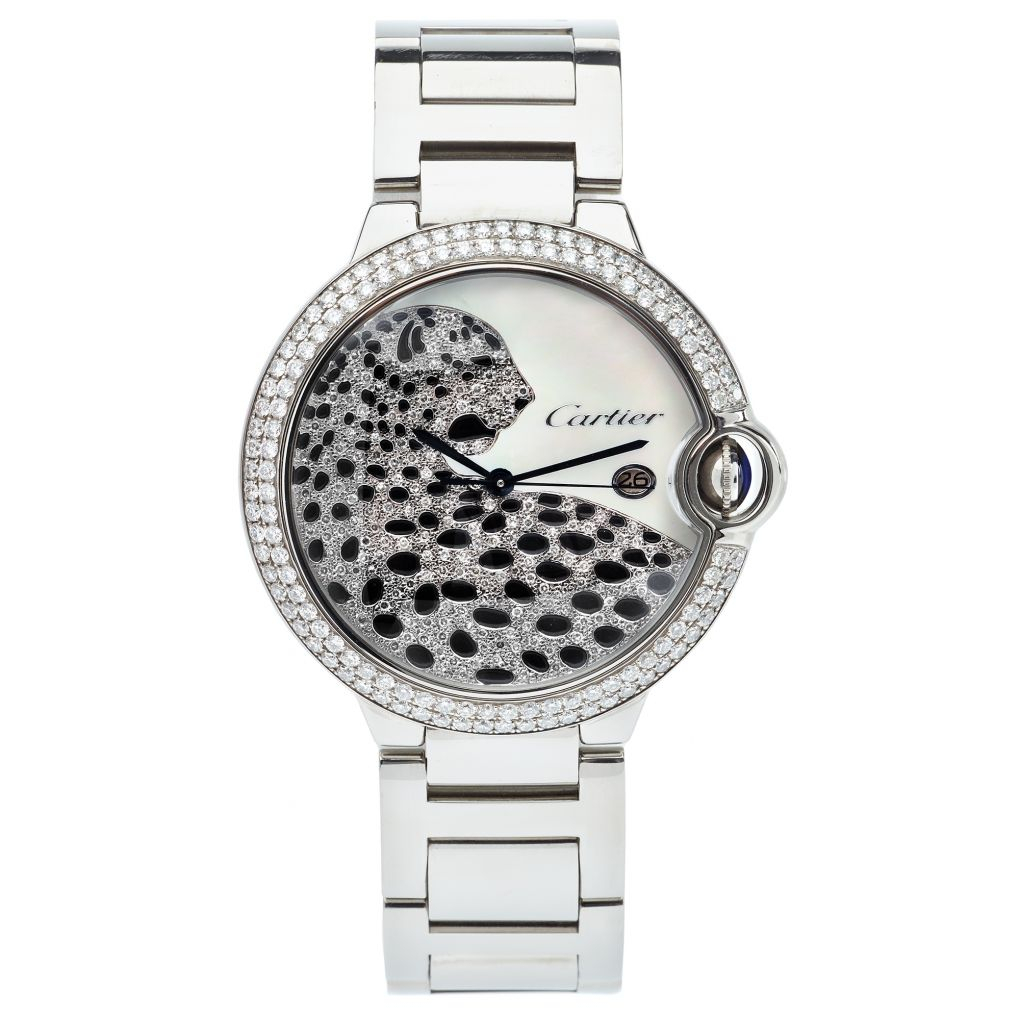 Đồng hồ nữ C.a.r.t.i.e.r thiết kế full đá hình con báo nổi cực kỳ sáng và nổi bật