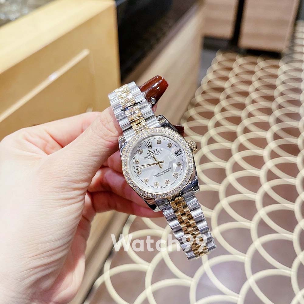 Đồng hồ nữ R.O.L.E.X DATEJUST tinh tế sang trọng và vô cùng vừa vặn với cổ tay các Quý cô | BigBuy360 - bigbuy360.vn