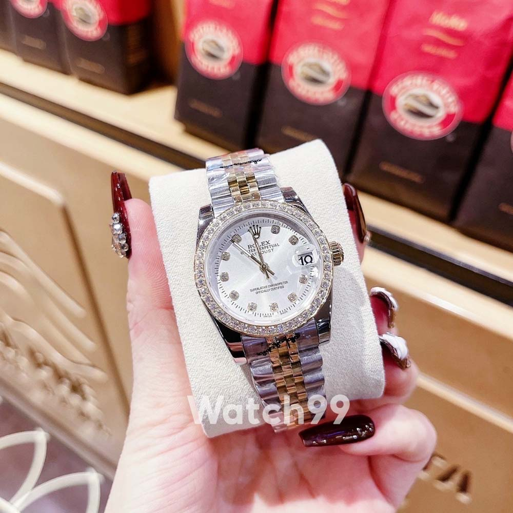 Đồng hồ nữ R.O.L.E.X DATEJUST tinh tế sang trọng và vô cùng vừa vặn với cổ tay các Quý cô | BigBuy360 - bigbuy360.vn