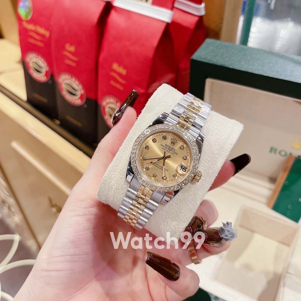 Đồng hồ nữ R.O.L.E.X DATEJUST tinh tế sang trọng và vô cùng vừa vặn với cổ tay các Quý cô | BigBuy360 - bigbuy360.vn