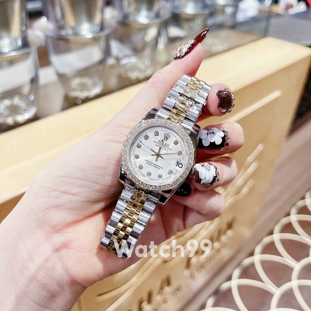 Đồng hồ nữ R.O.L.E.X DATEJUST tinh tế sang trọng và vô cùng vừa vặn với cổ tay các Quý cô | BigBuy360 - bigbuy360.vn