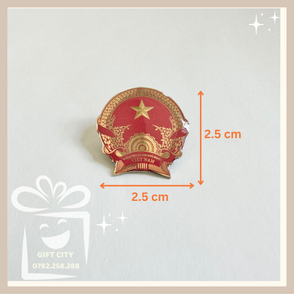 Pin cài áo quốc huy