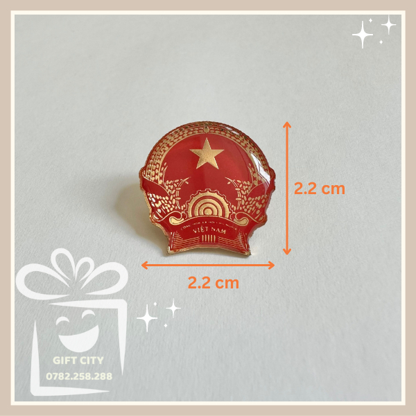 Pin cài áo quốc huy