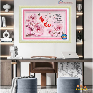 Tranh đính đá cha mẹ DF633 (75cm x 50cm)