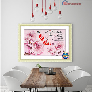 Tranh đính đá cha mẹ DF633 (75cm x 50cm)