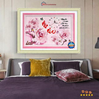 Tranh đính đá cha mẹ DF633 (75cm x 50cm)