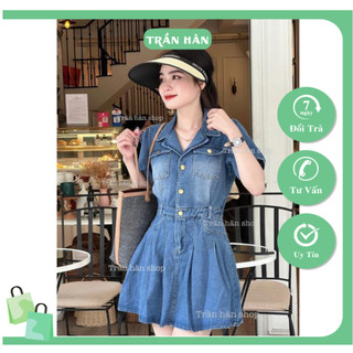 ĐẦM JEAN NGẮN XÒE KĐ 3008069