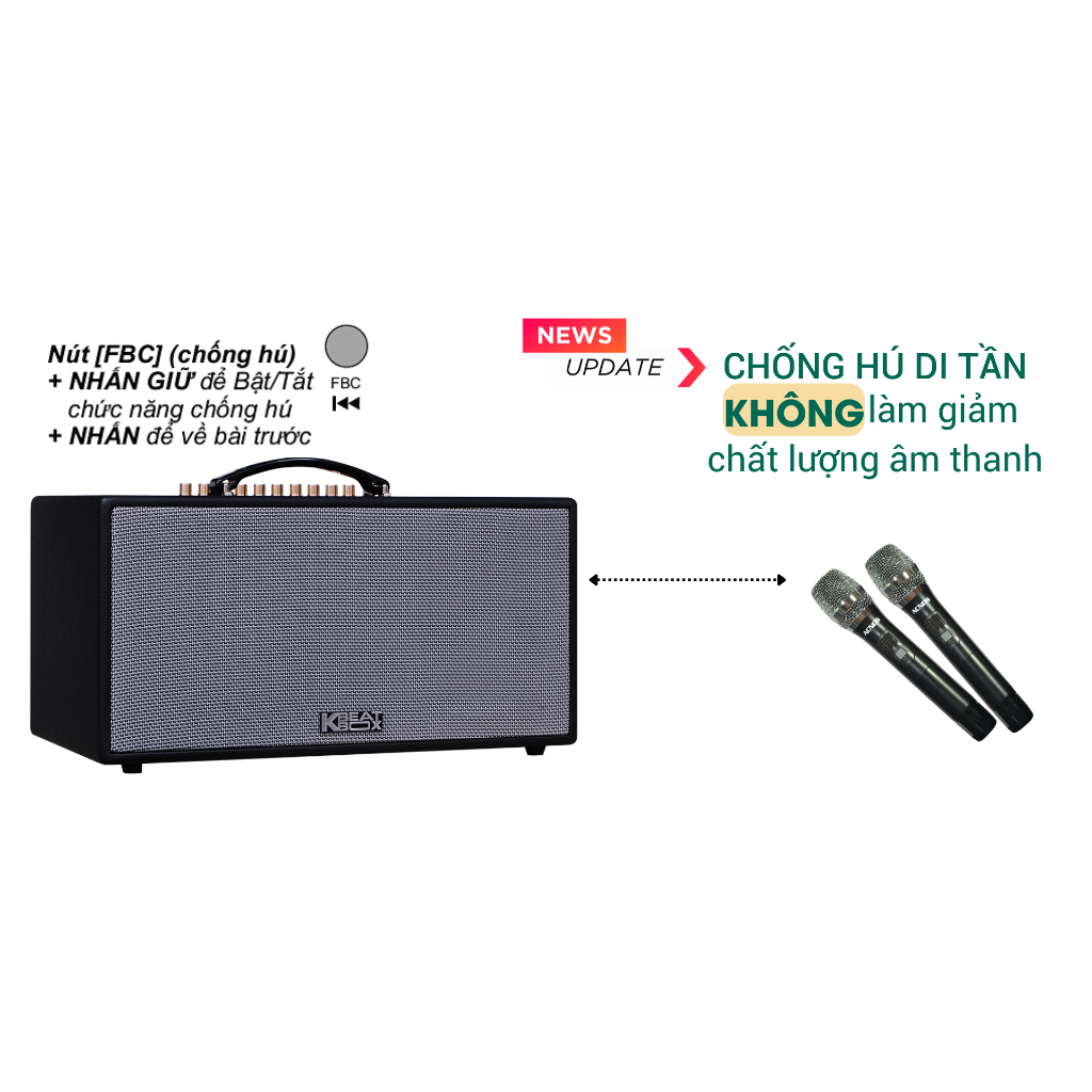 Dàn âm thanh di động xách tay ACNOS HN447