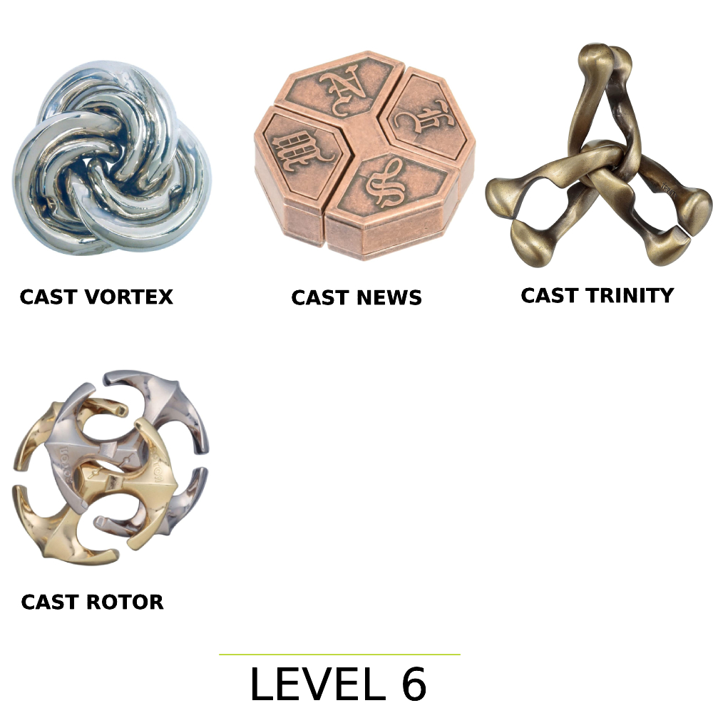 Đồ chơi giải đố rèn luyện IQ trí não Huzzle Hanayama Nhật Bản